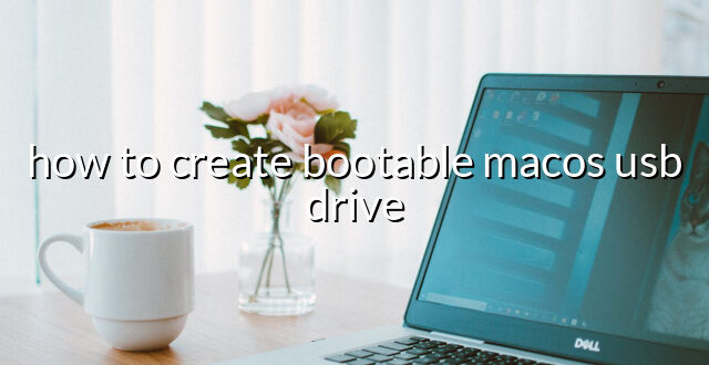 how to create bootable macos usb drive