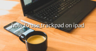 how to use trackpad on ipad