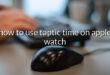 how to use taptic time on apple watch