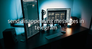 send disappearing messages in telegram