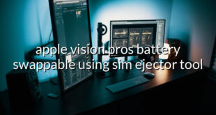 apple vision pros battery swappable using sim ejector tool