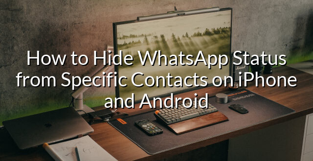 How to Hide WhatsApp Status from Specific Contacts on iPhone and Android