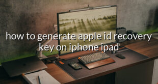 how to generate apple id recovery key on iphone ipad