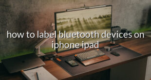 how to label bluetooth devices on iphone ipad